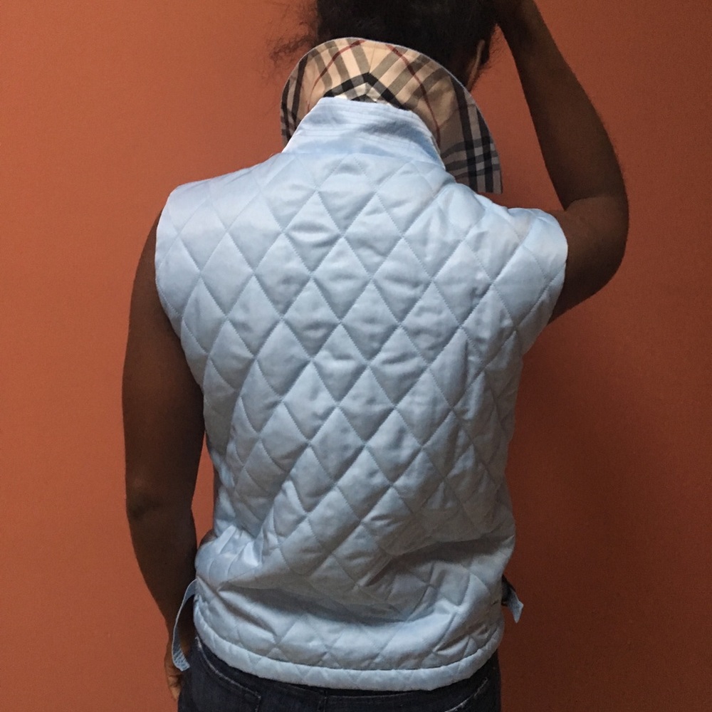 Powder blue Burberry Elsham quilted vest - Picture 2 of 7